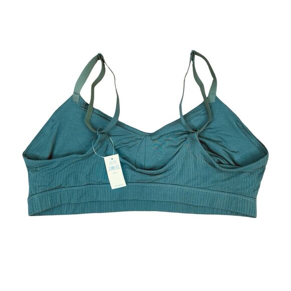 aerie Green Ribbed Stretch Bralette - Size XL - Picture 2 of 3